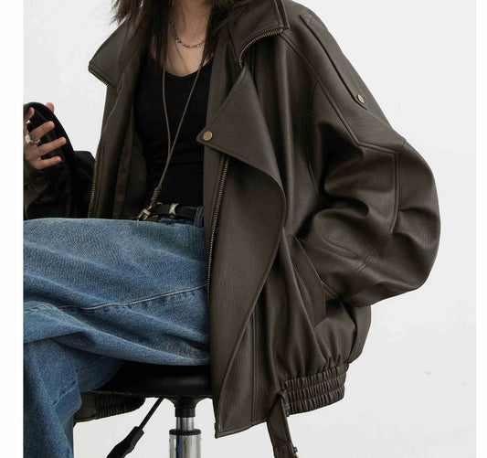 Vintage Lederjacke