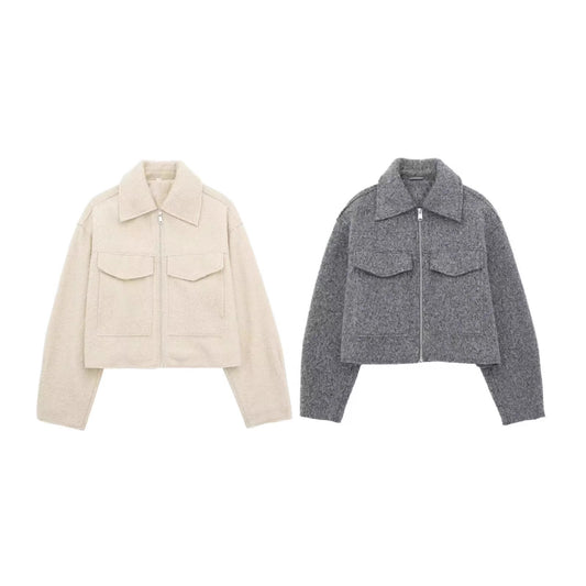 Cropped Jacke